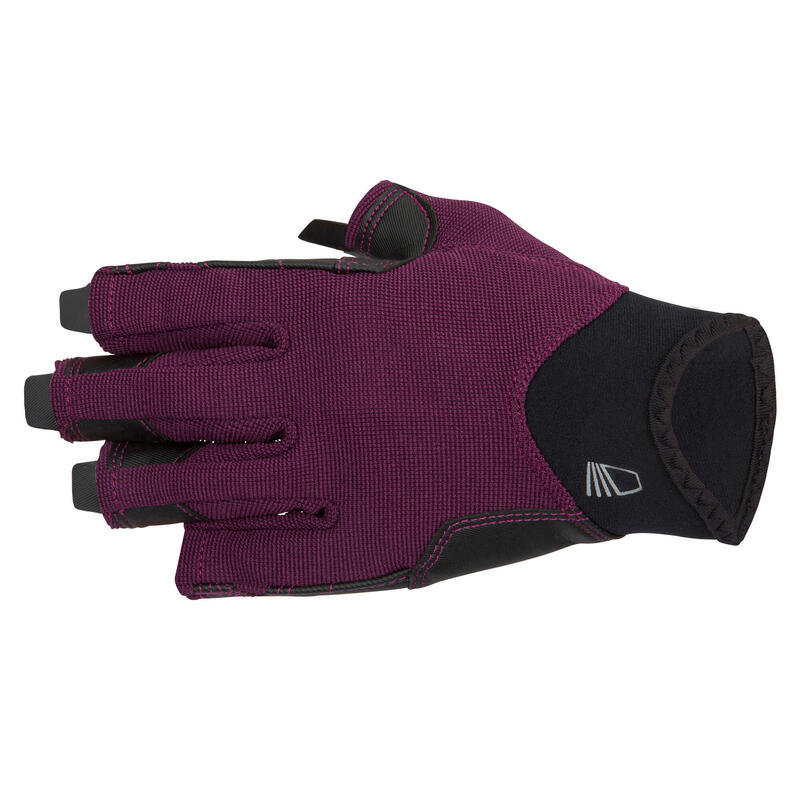 Bezprstové rukavice na plavbu 500 fialové