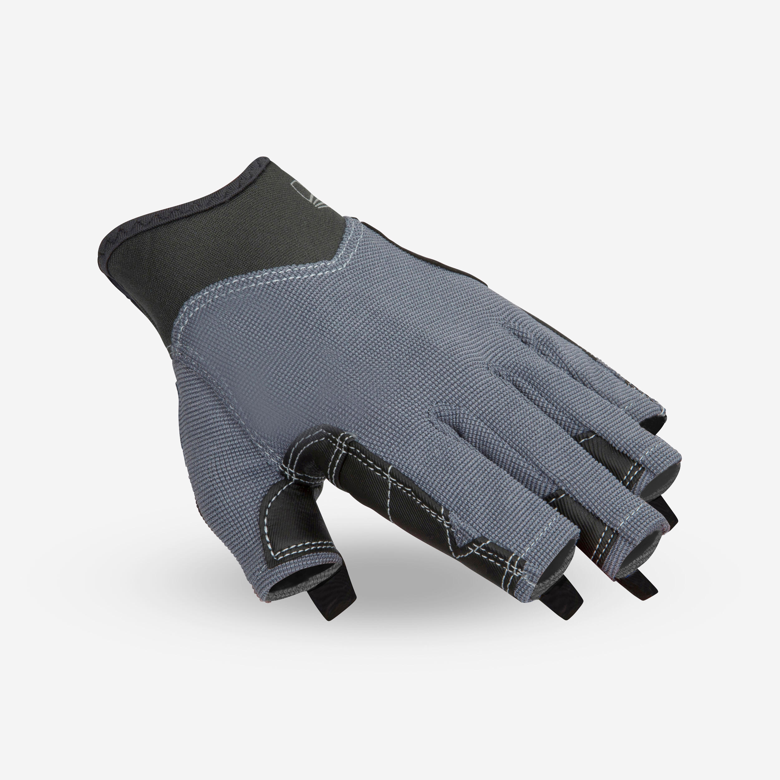 Sailing Adult fingerless gloves 500 dark grey