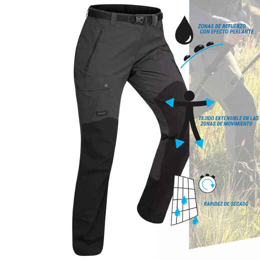 
      Tamnosive ženske pantalone za treking TREK 500 
  