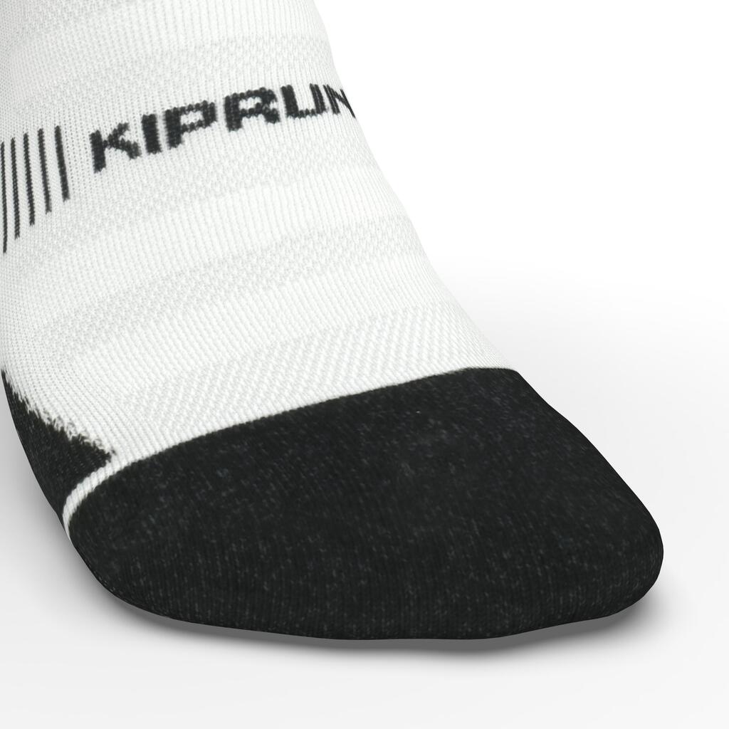 RUN900 RUN WILD THICK MIDCALF RUNNING SOCKS - WHITE BLACK