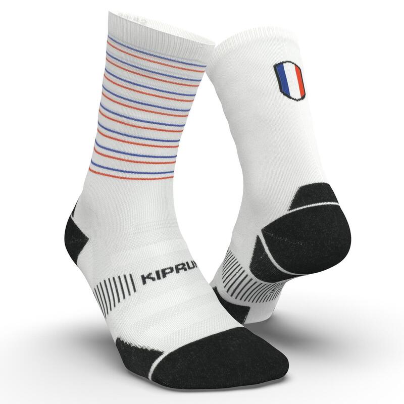 CHAUSSETTES DE RUNNING RUN900 EPAISSES MI-MOLLET FRANCE EDITION LIMITEE