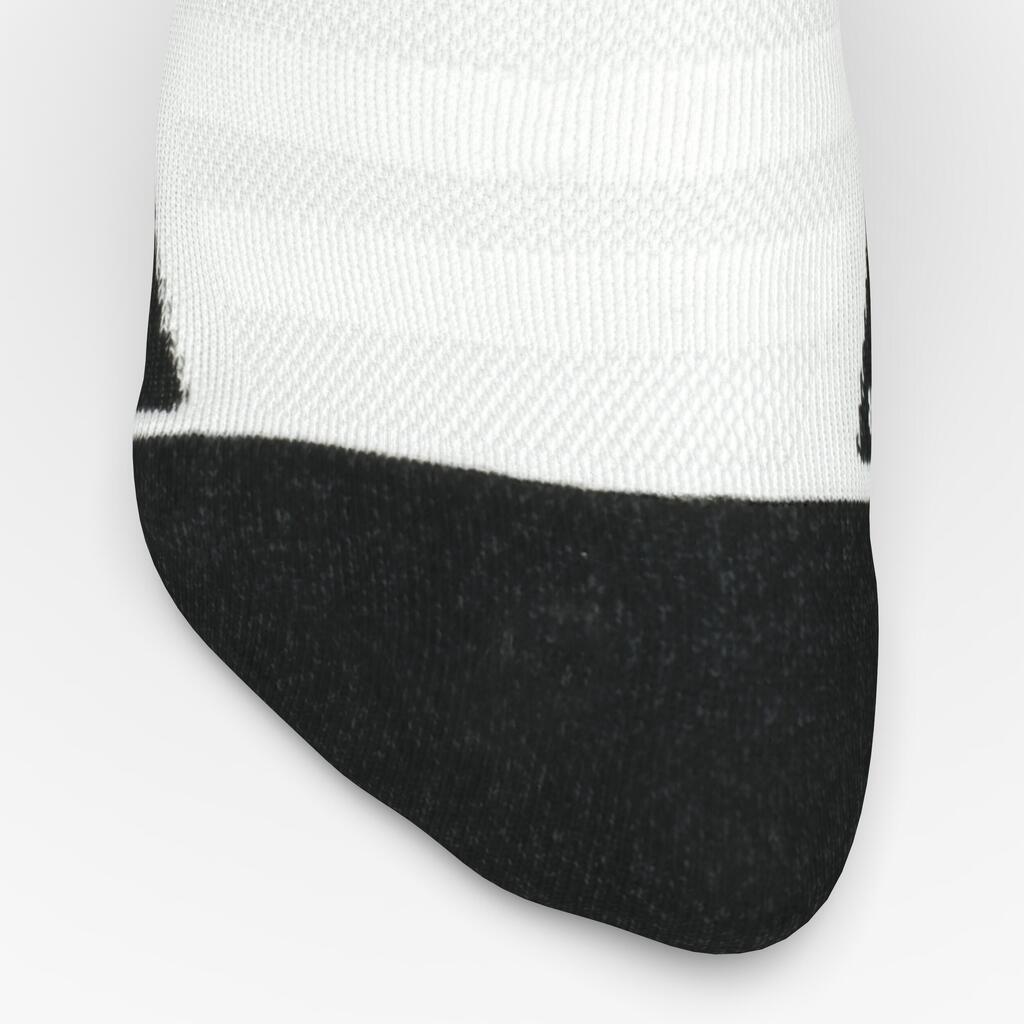 RUN900 RUN WILD THICK MIDCALF RUNNING SOCKS - WHITE BLACK