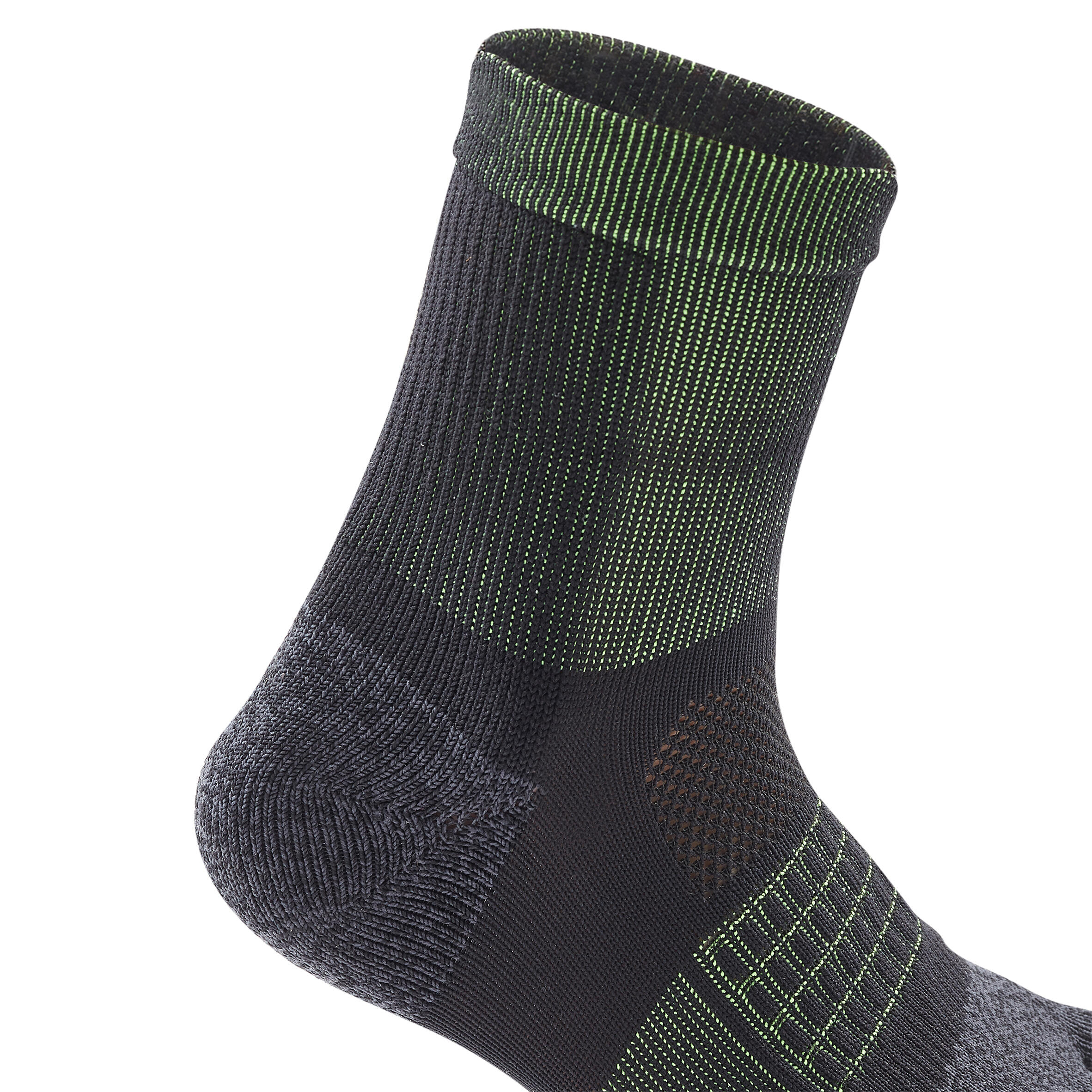 RUNNING 5-FINGER SOCKS - BLACK/YELLOW 7/9