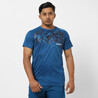 Men Recycled Polyester Gym T-Shirt - Blue Print