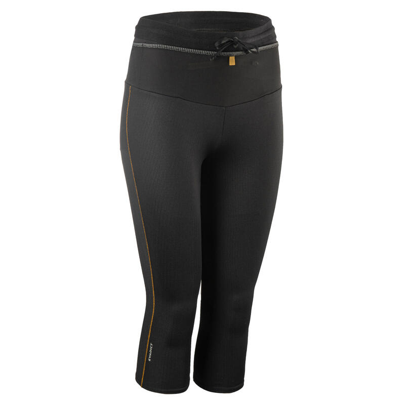 Leggings mallas trail running piratas Mujer Emboss negro