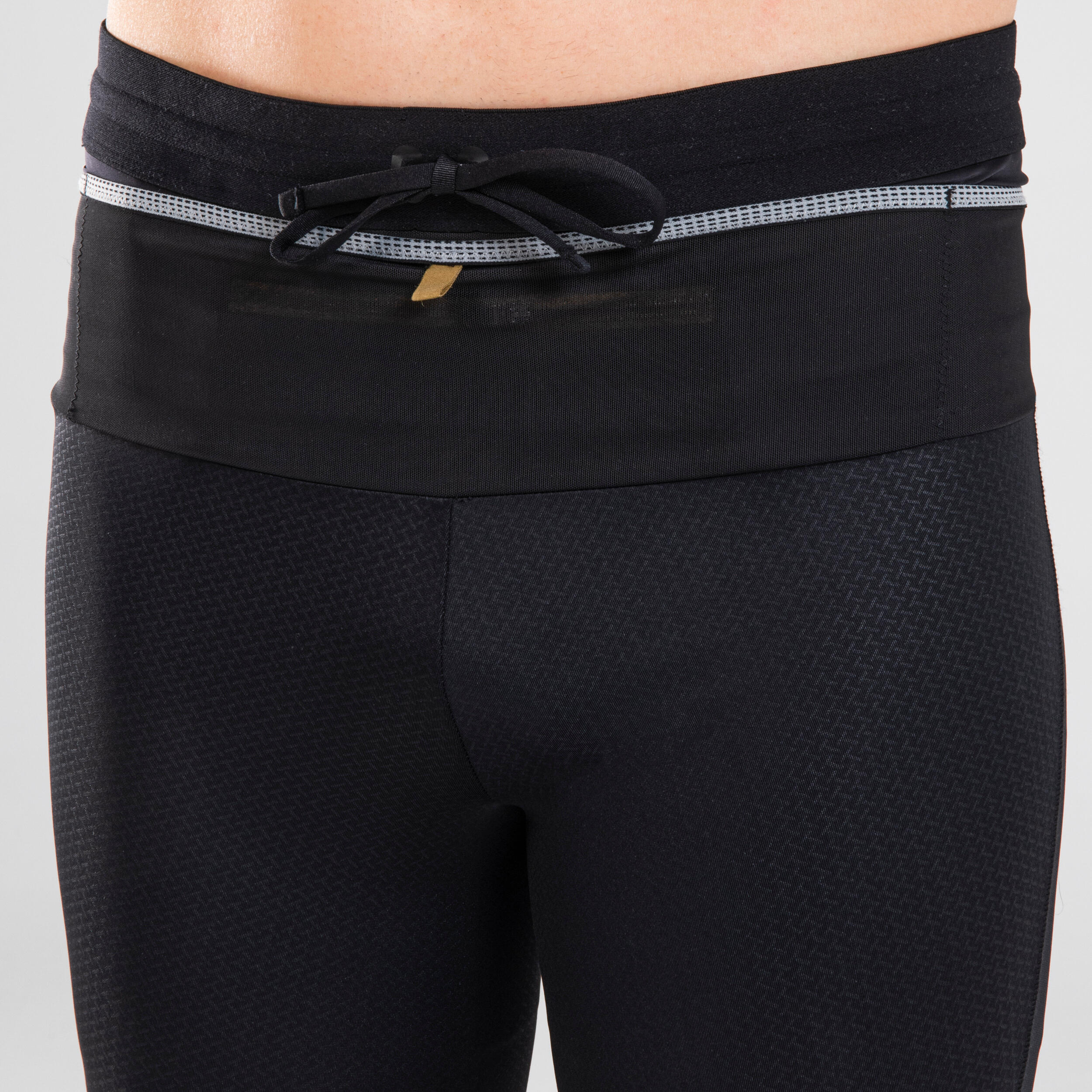 Leggings running uomo RUN 900 con marsupio neri 9/13