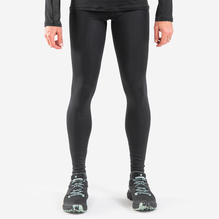 Men's Trail Running Long Leggings Emboss - black