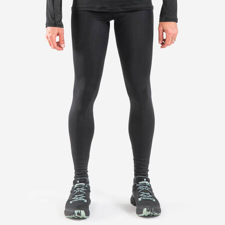 MEN'S TRAIL RUNNING LONG LEGGINGS EMBOSS - BLACK