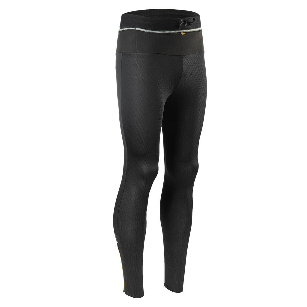 Men's Trail Running Long Leggings Emboss - black