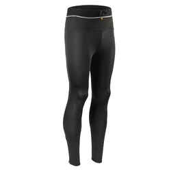 MEN'S TRAIL RUNNING LONG LEGGINGS EMBOSS - BLACK