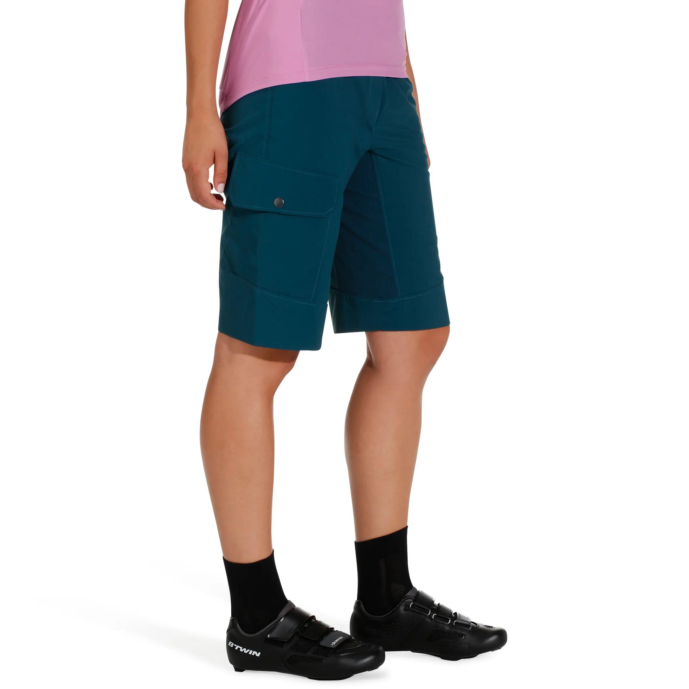 500 Women's Mountain Bike Shorts - Blue 4/12