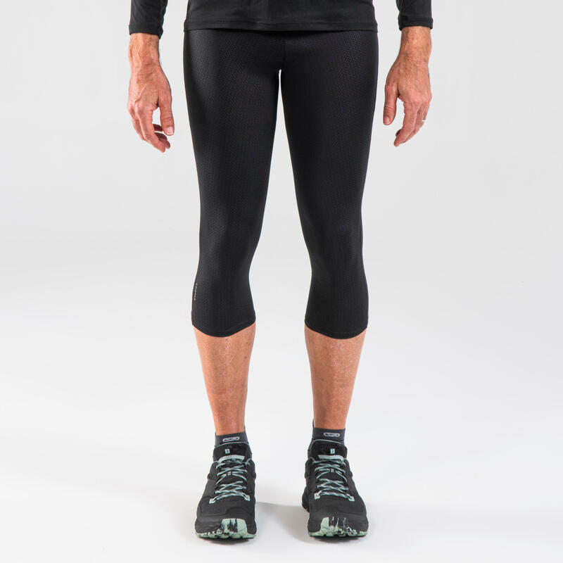 Licra 3/4 de running para mujer Kalenji negro - Decathlon