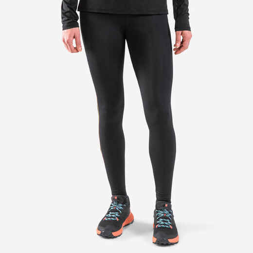 
      LEGGING DE TRAIL RUNNING LONG FEMME  EMBOSS NOIR BRONZE
  