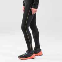 Women's trail running leggings with pockets - KIPRUN Run 900 Carrying Black
