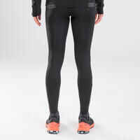 Mallas trail running Mujer Emboss Negro Largas