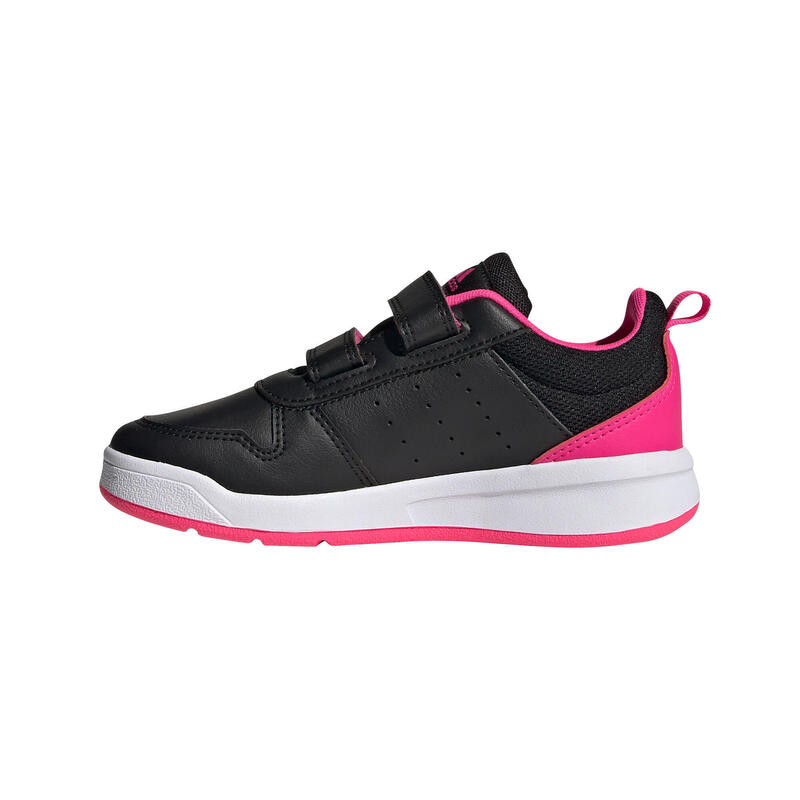 Sneakers met klittenband voor kinderen TENSAUR zwart roze