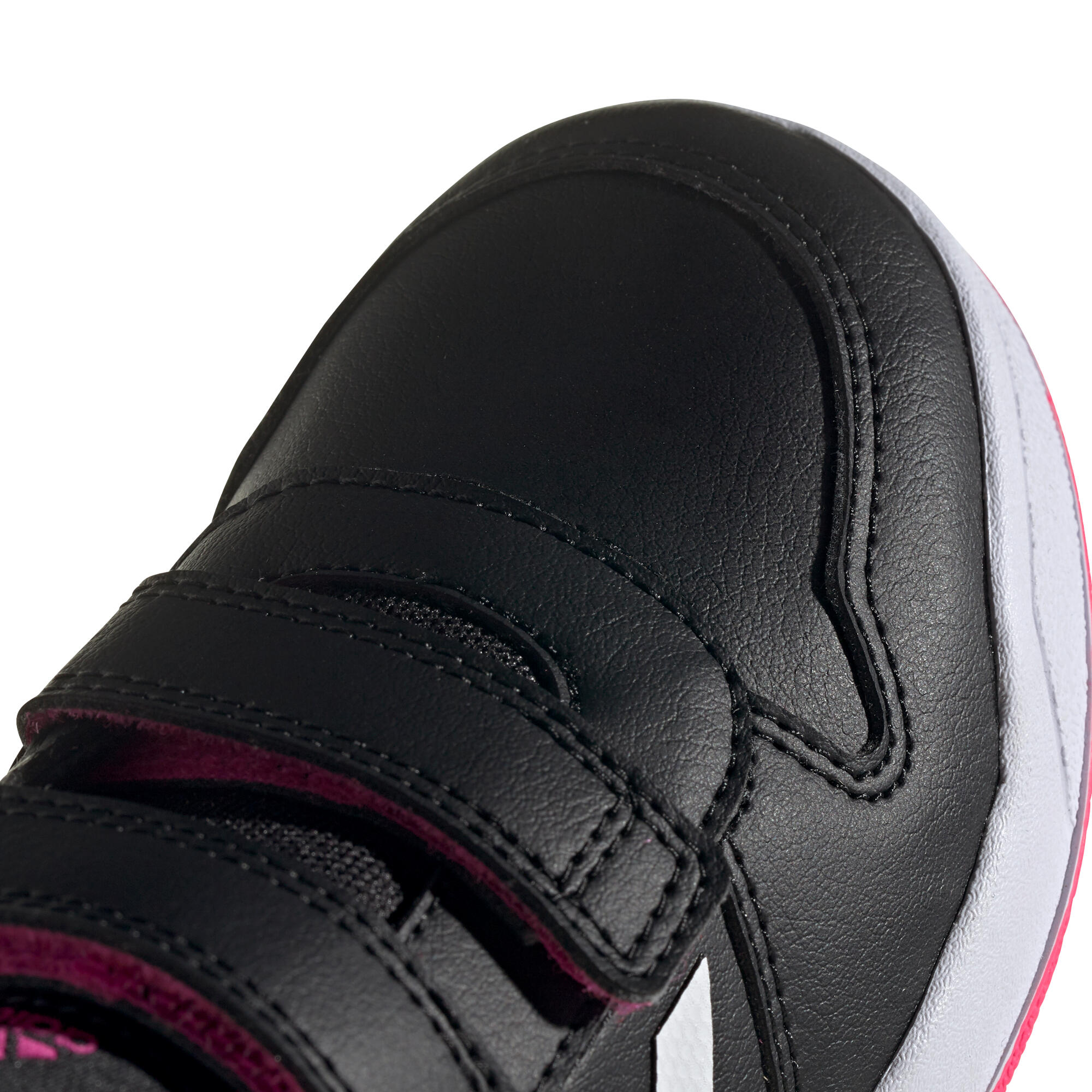 Kids' Rip-Tab Trainers Tensaur - Black/Pink 3/8