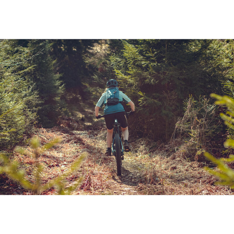 Casco bicicleta MTB adulto Rockrider ST 500 azul degradado