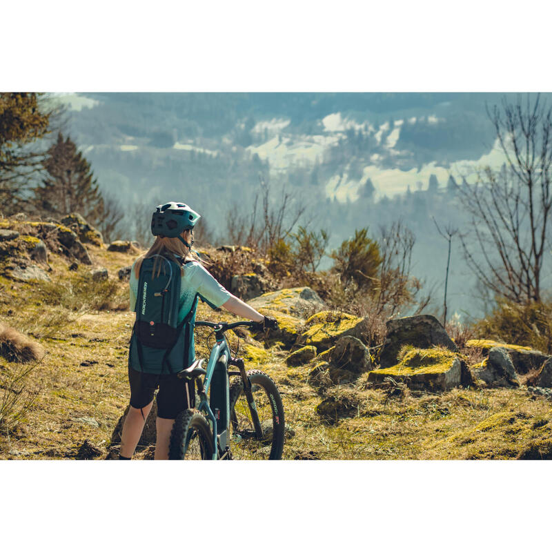 Casco bici mtb ST 500 azzurro