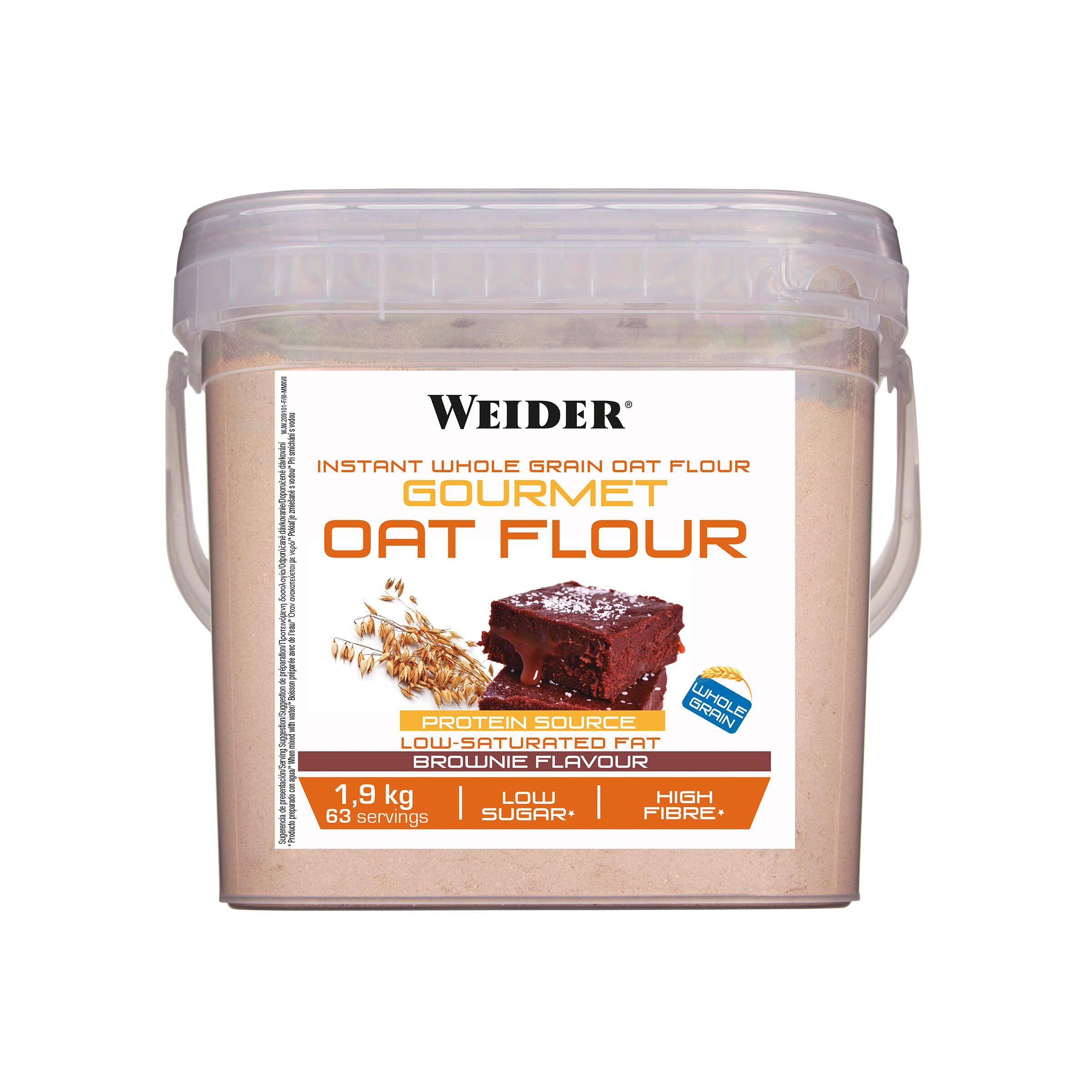 WEIDER Harina Avena Integral Micronizada Weider Sabor Brownie
