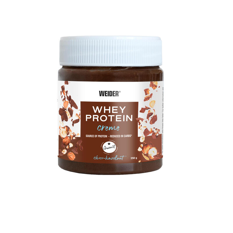 Crema de chocolate cacao y avellana Whey Protein 22% Weider 250 gr.