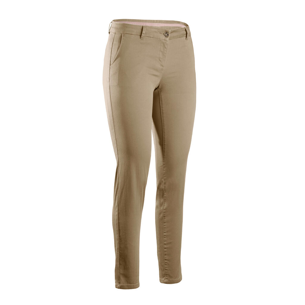 Pantalone za golf MW 500 ženske - crne