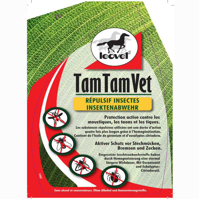 Insectenwerende spray voor paarden en pony's Tam Tam Vet 550 ml