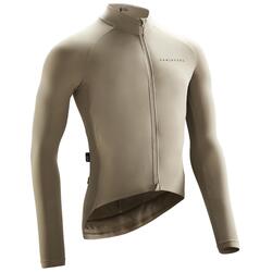 MAILLOT VELO ROUTE MANCHES LONGUES RACER Sable