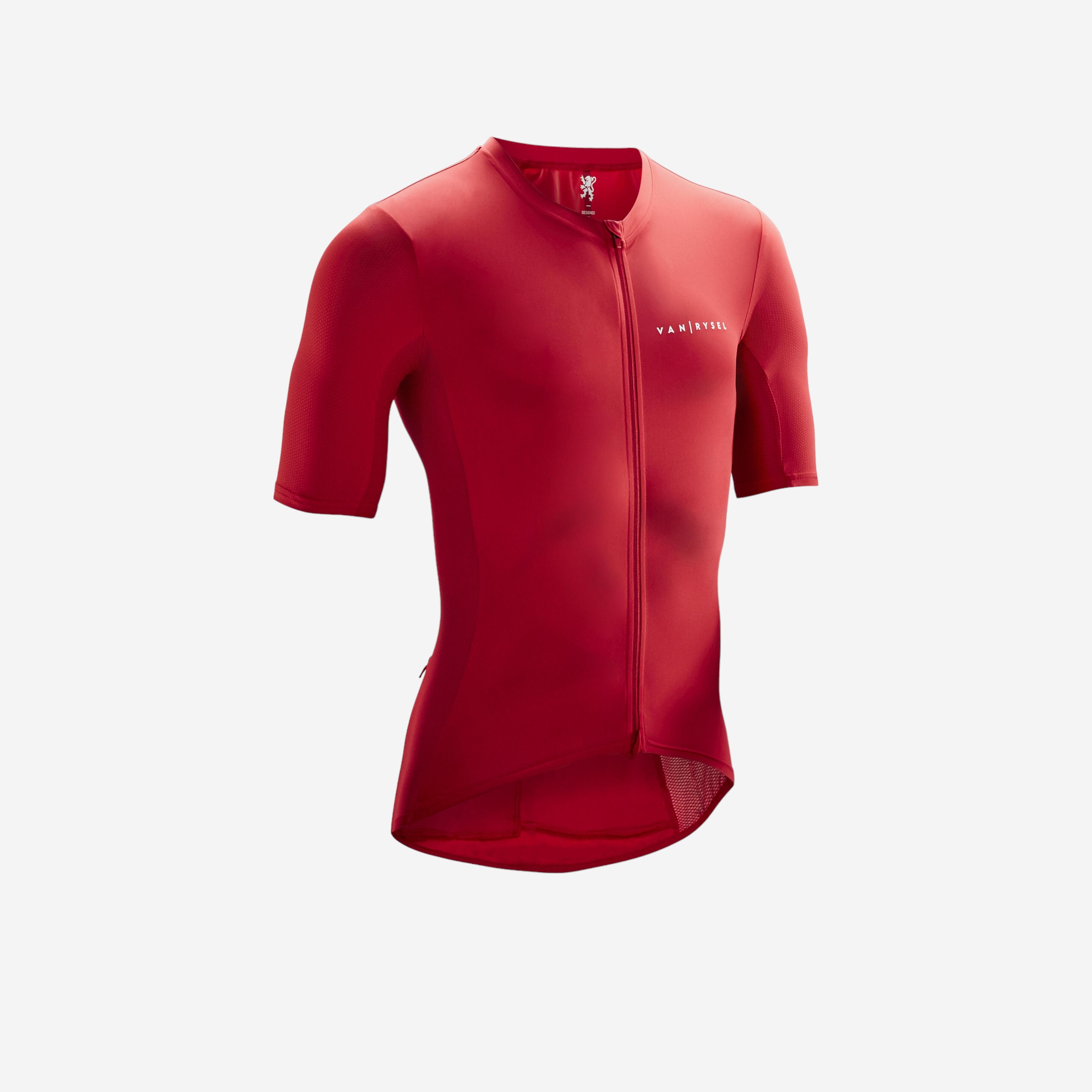Jersey ciclismo ruta neo racer hombre van rysel roja