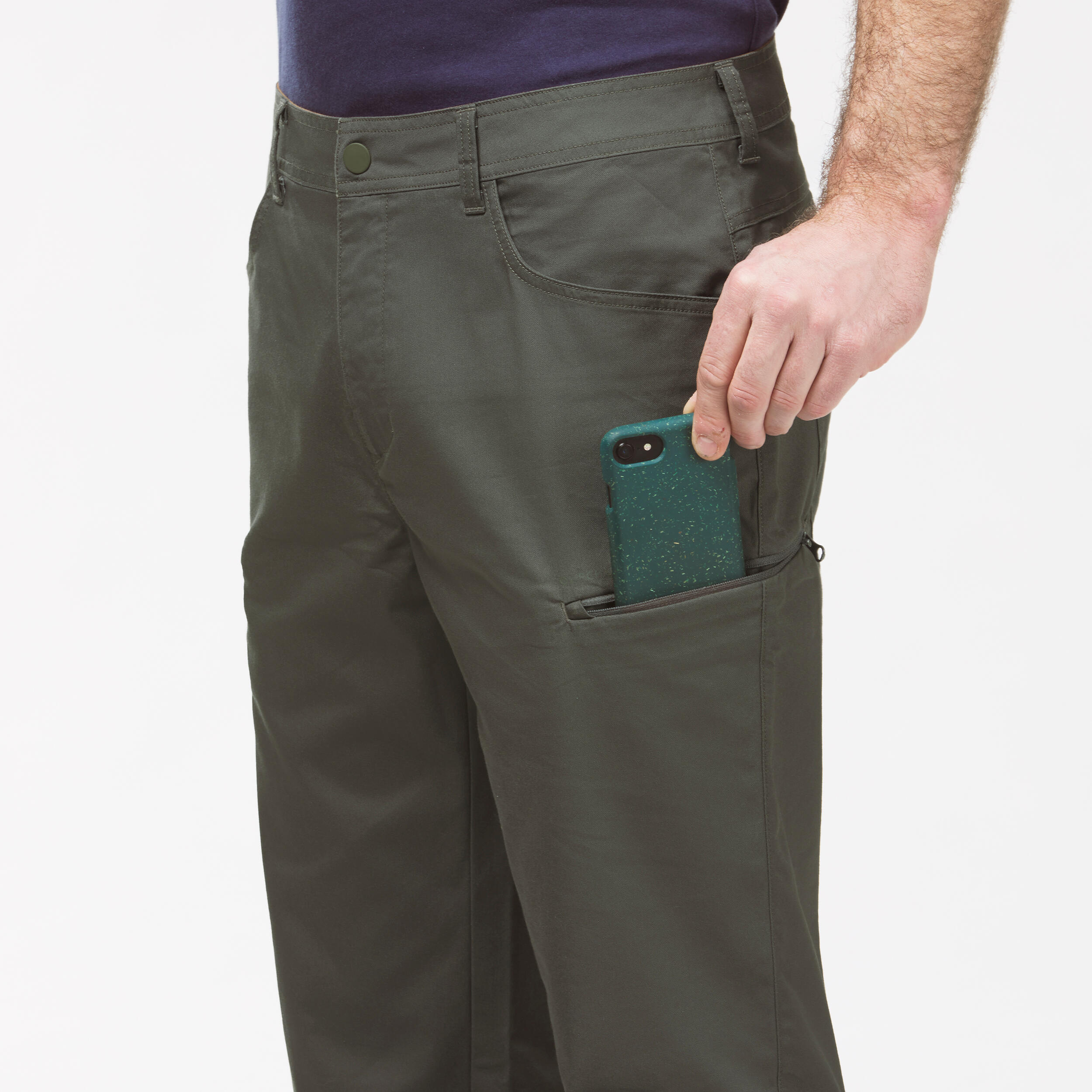 Men's NH500 Regular off-road hiking trousers 9/9