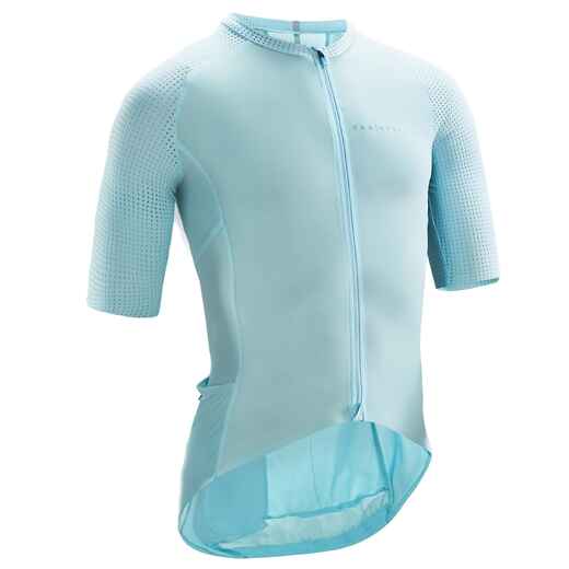 
      Men's Short-Sleeved Road Cycling Summer Jersey Racer Ultralight - Ice Blue
  