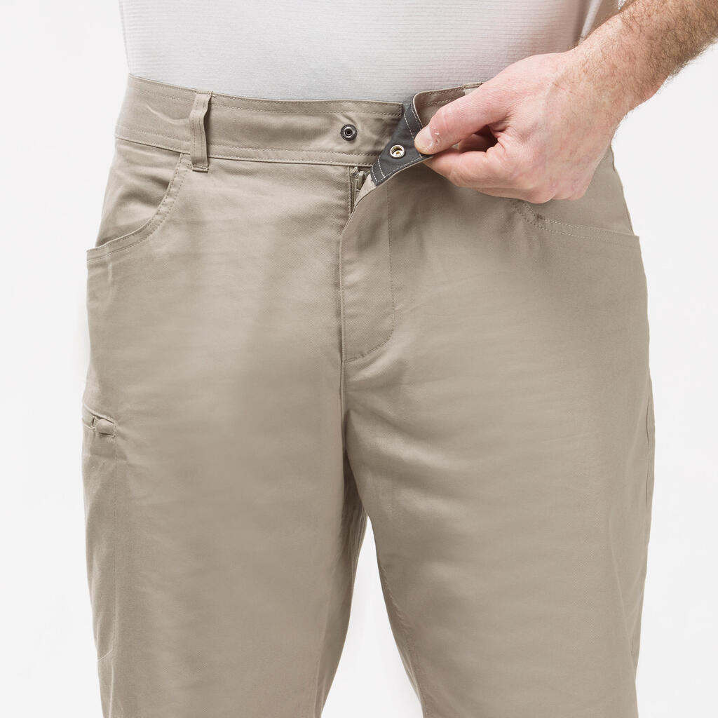 SHORTS SENDERISMO - NH500 REGULAR - HOMBRE GRIS