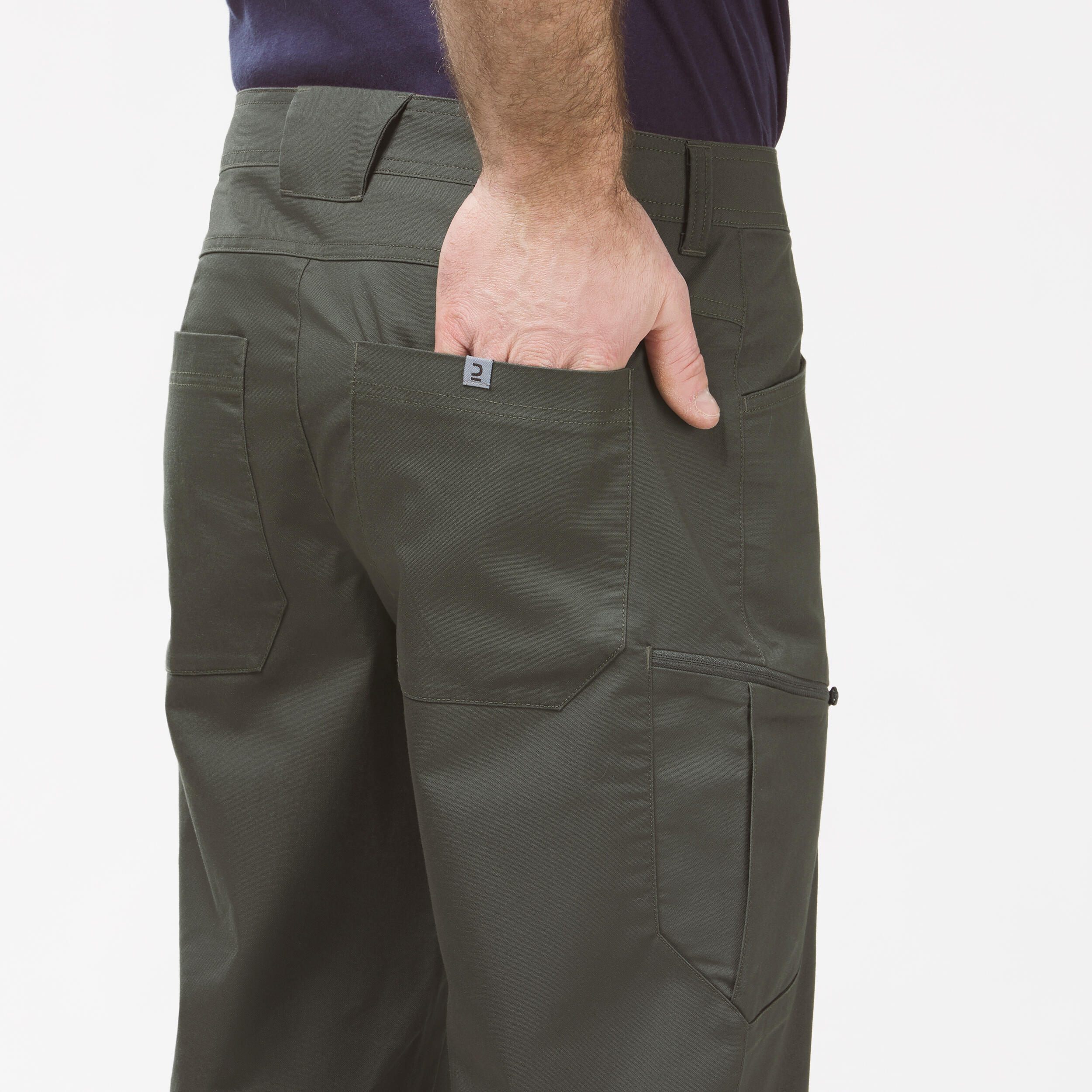 Men's NH500 Regular off-road hiking trousers 8/9
