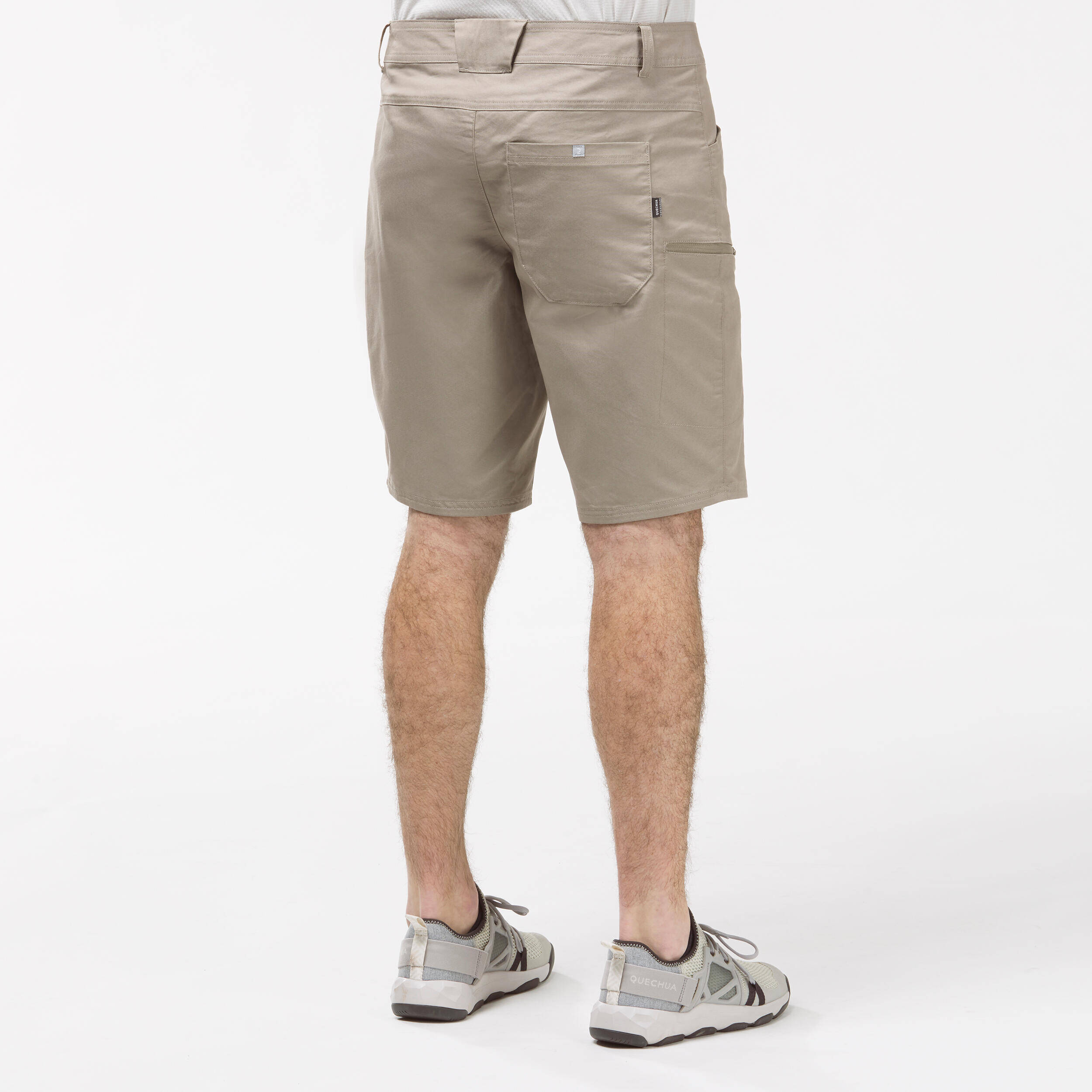 Men Light Cargo Shorts Beige - NH500 -  2