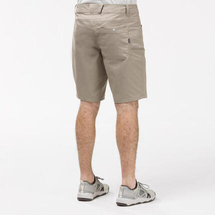 Pantalón corto de montaña y trekking Hombre Quechua NH500 Regular marrón