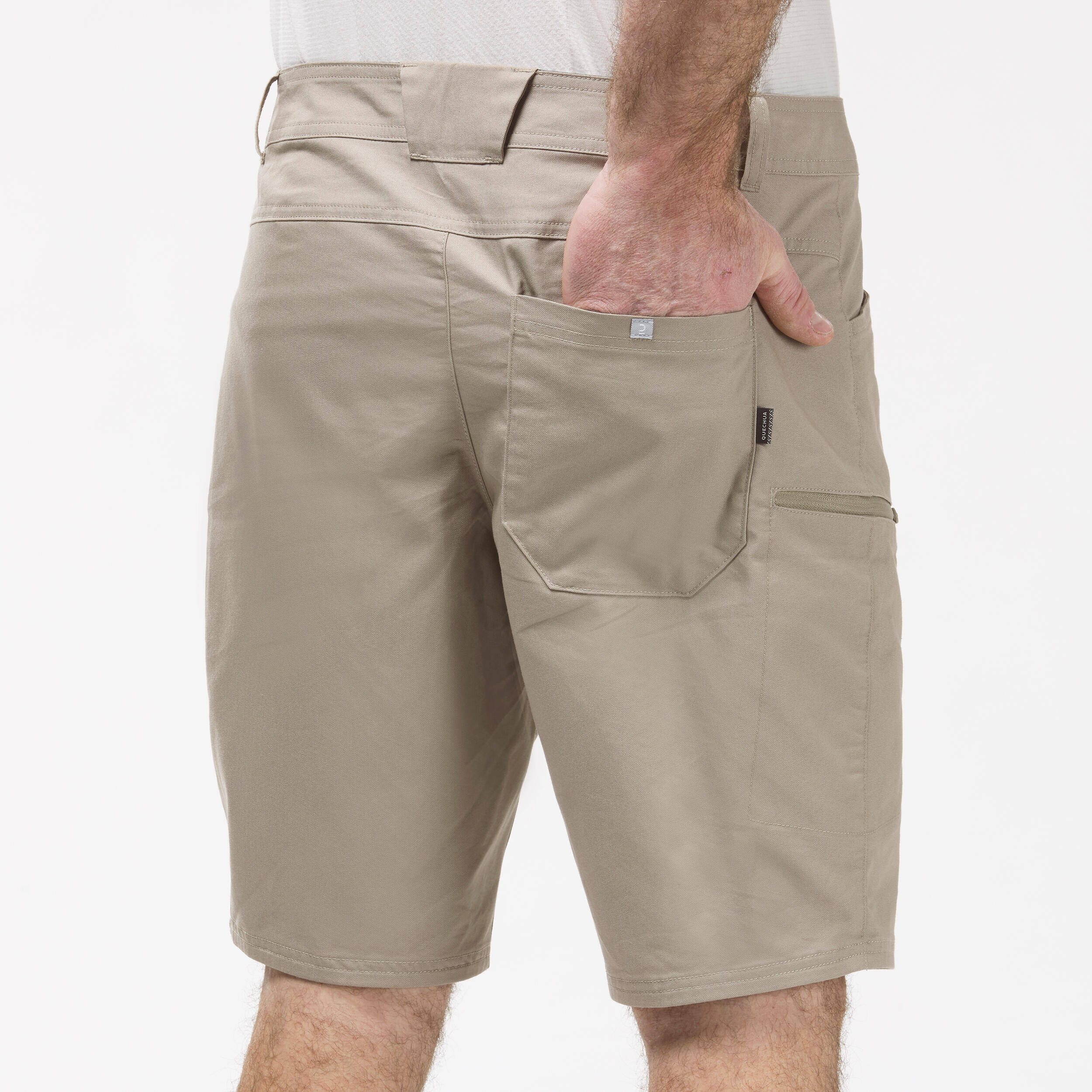 Men Light Cargo Shorts Beige - NH500 -  4