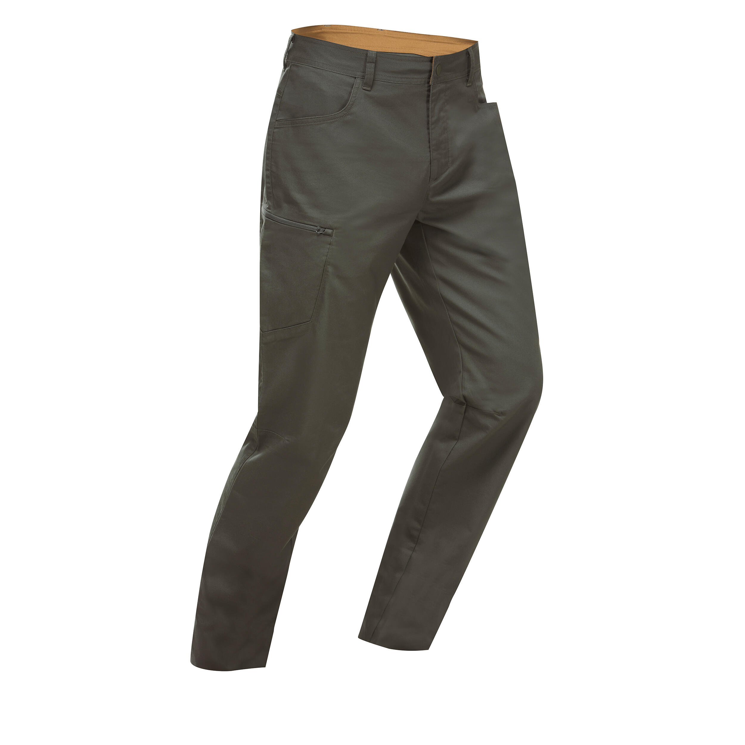 Pantalon Regular Drumeție în natură NH500 Kaki Bărbați La Oferta Online decathlon imagine La Oferta Online