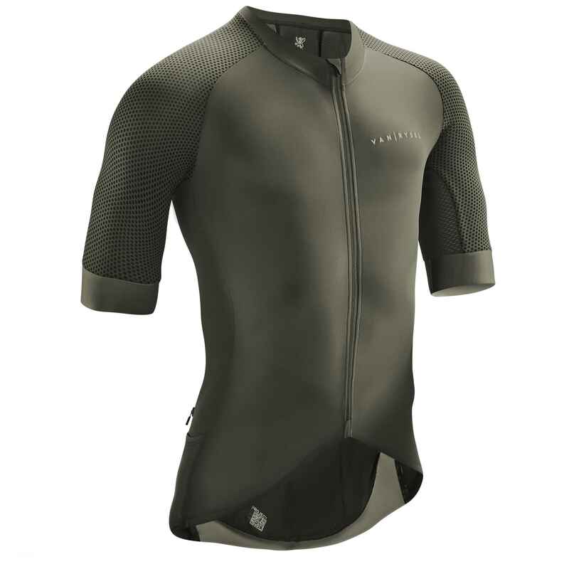 Fahrradtrikot Rennrad kurzarm Racer Herren khaki Fahrradtrikot Rennrad kurzarm Racer Herren khaki