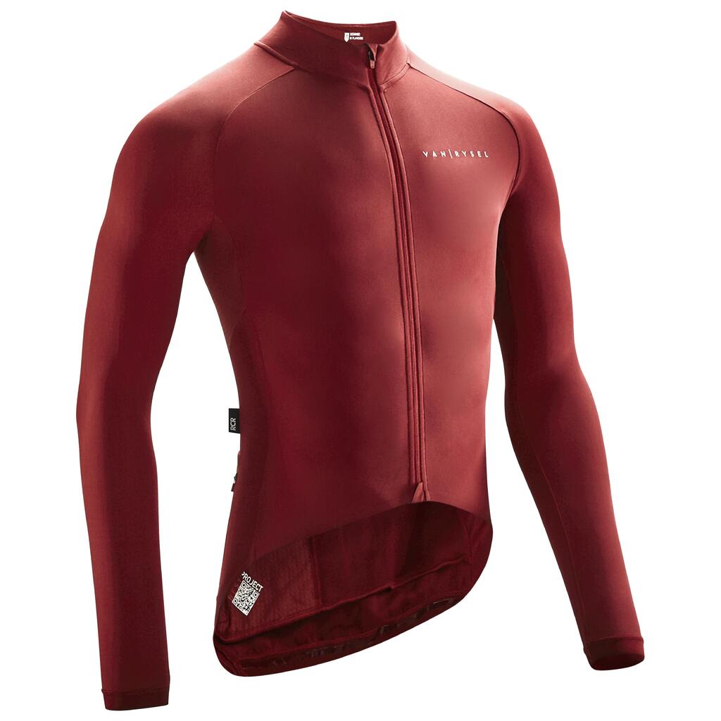 Bordo muška biciklistička majica dugih rukava RACER