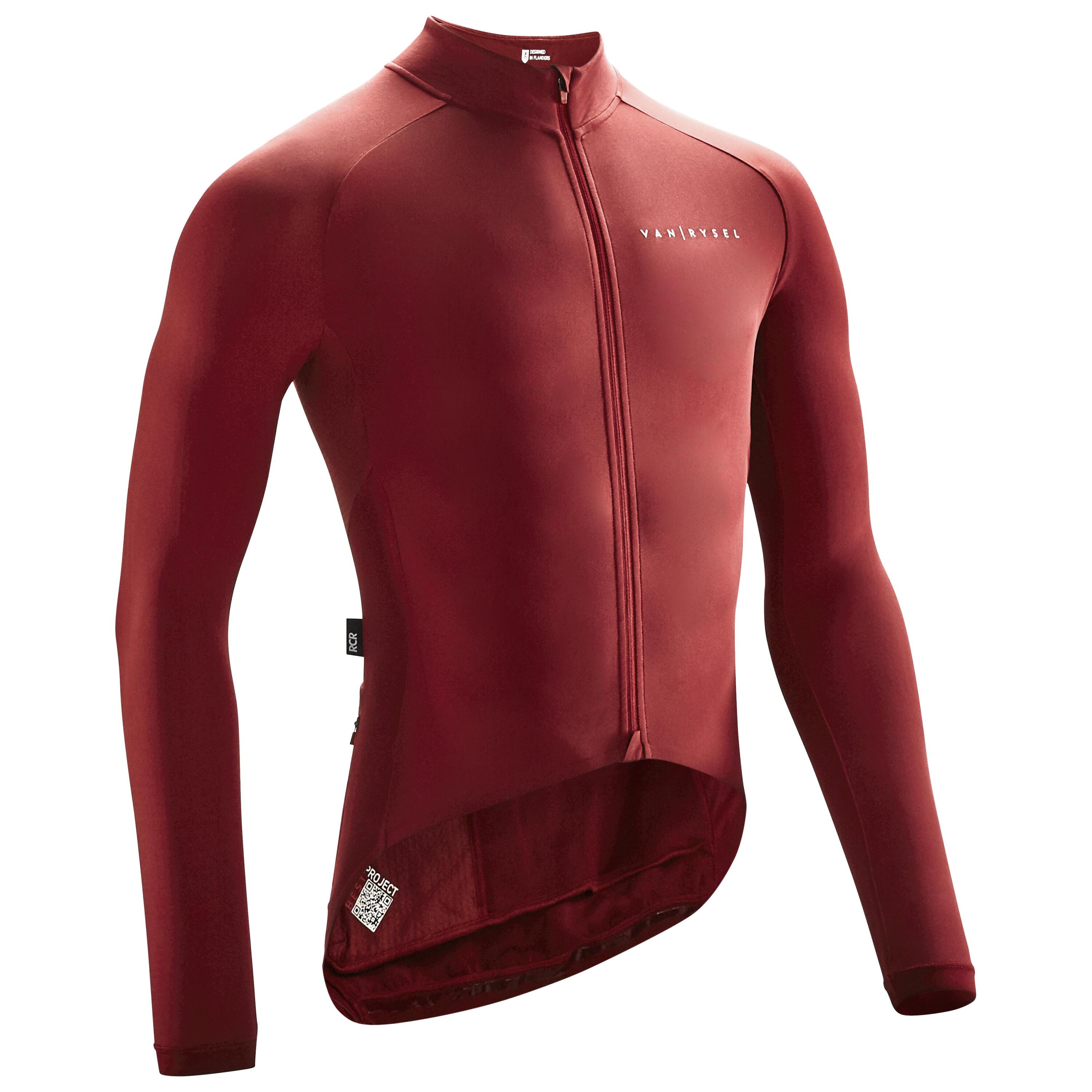 VAN RYSEL Maglia maniche lunghe ciclismo uomo RACER bordeaux