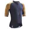 Men's Short-Sleeved Road Cycling Summer Jersey Racer - Navy/Antique Bronze