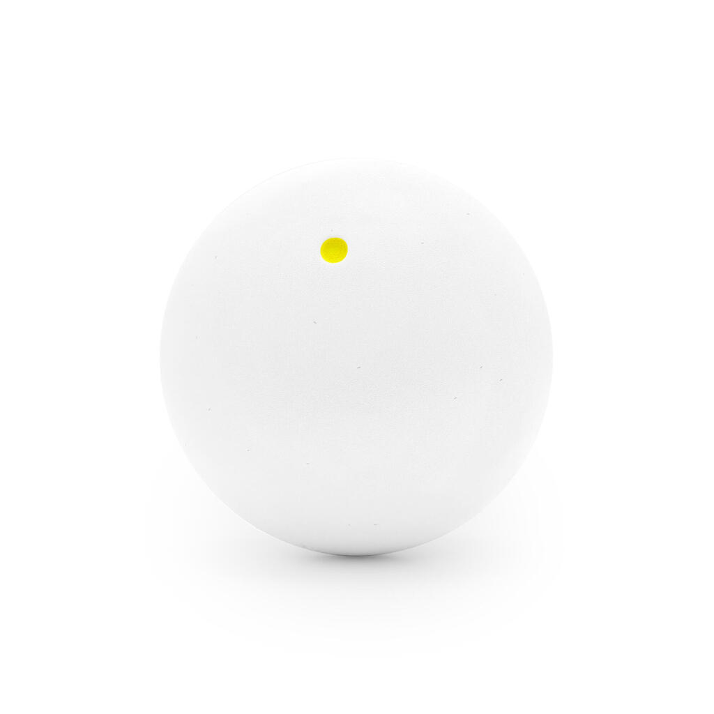 Skvoša bumba “SB 960”, balta, ar dzeltenu punktu