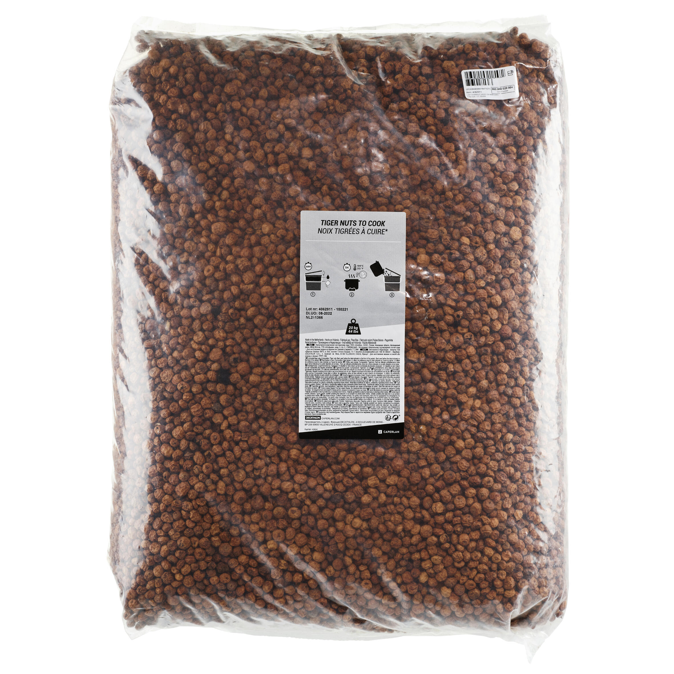 CAPERLAN Semená na lov kapra – Tigrí orech 6/14 mm/20 kg bez · záber 4