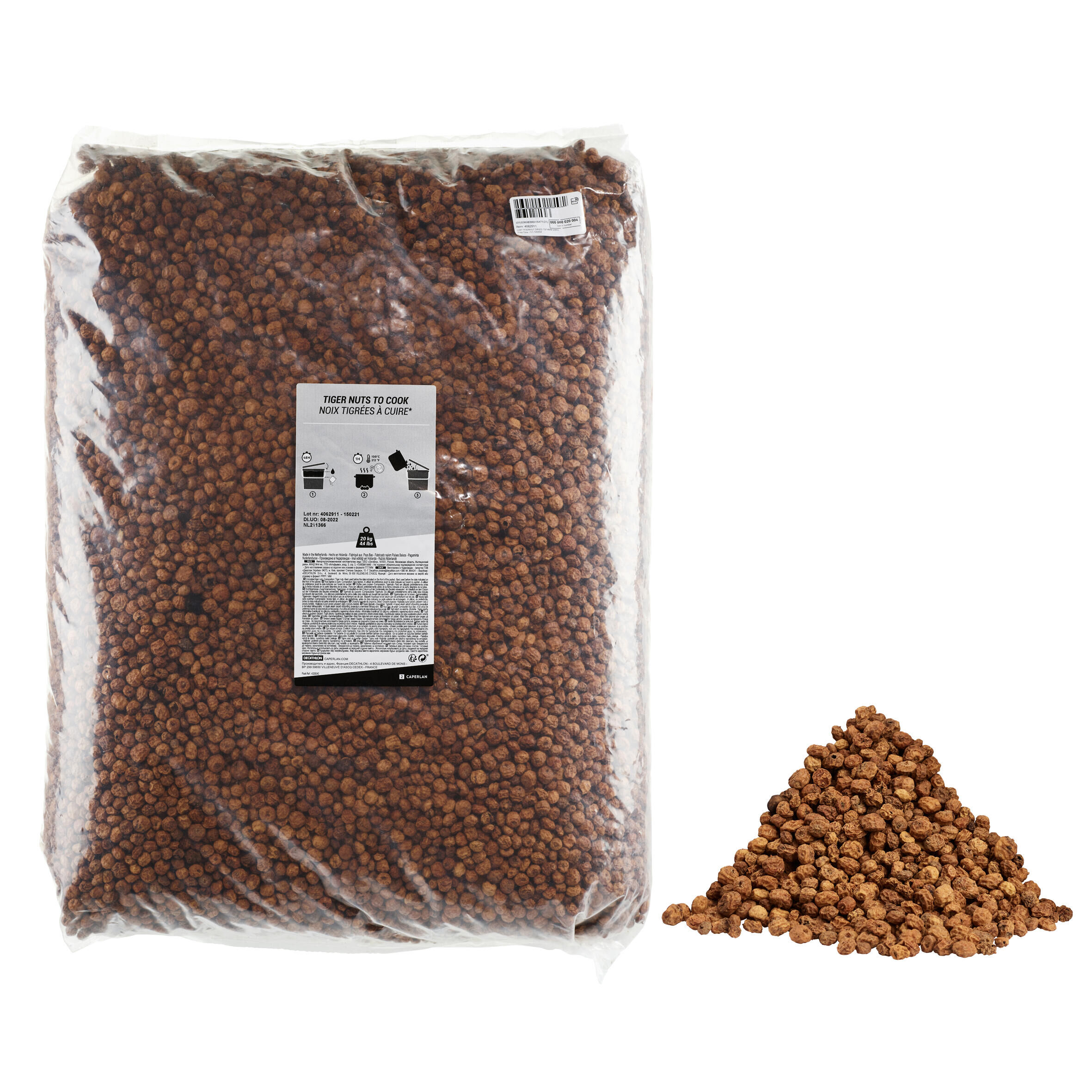 CAPERLAN CARP FISHING SEEDS TIGER NUTS 6/14MM 20KG