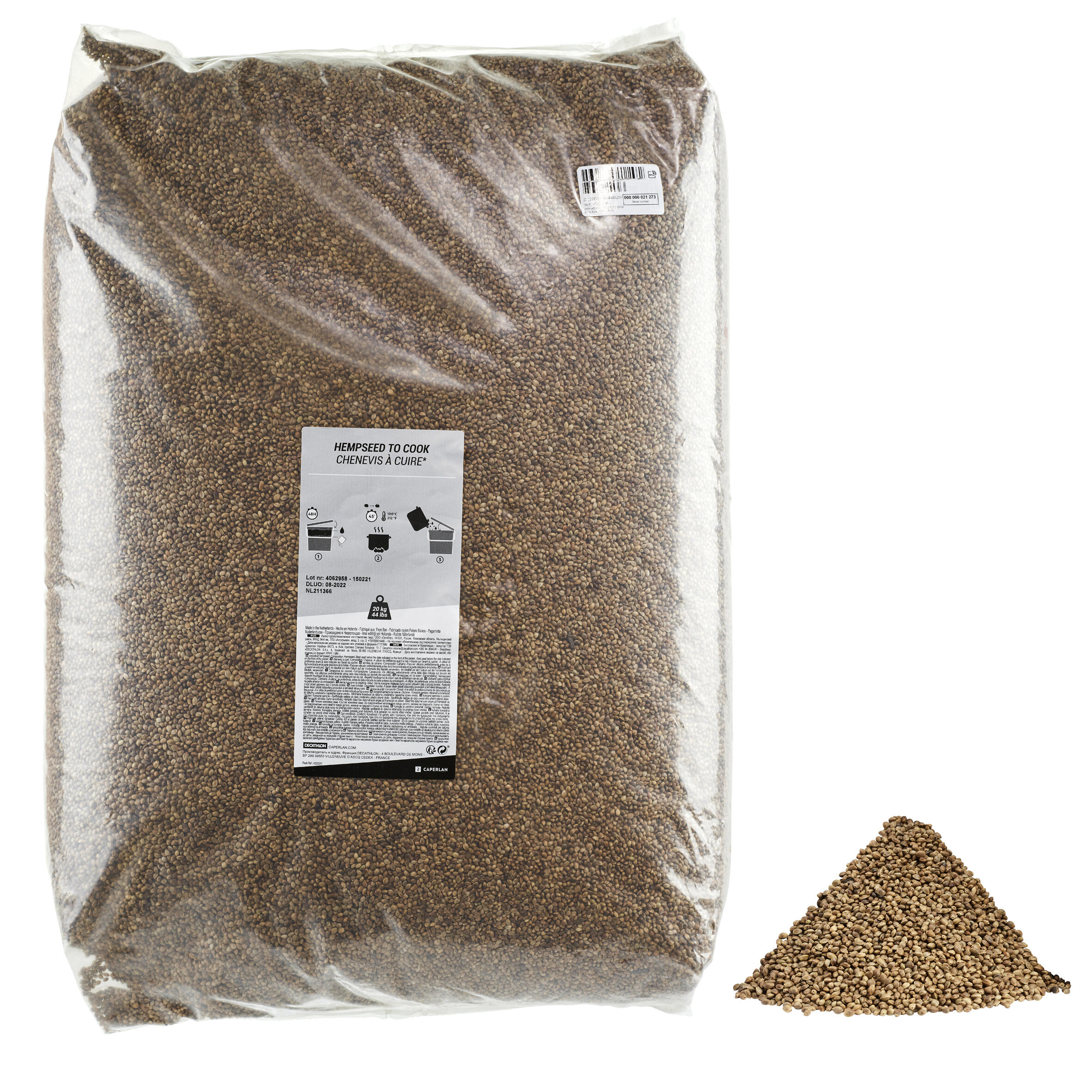 CAPERLAN Konopné semínko na kaprařinu sušené 20 kg