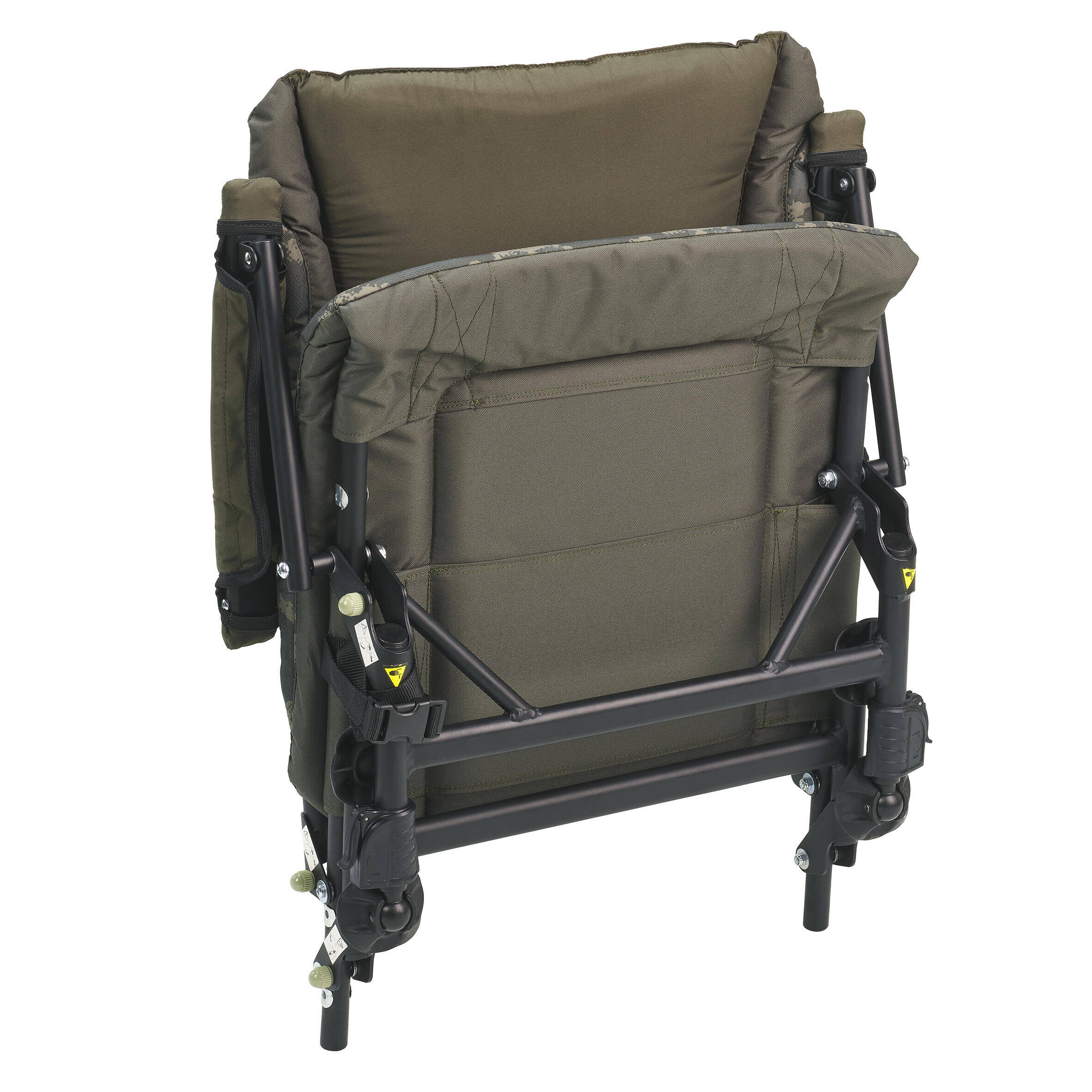 Carp Fishing Levelchair 900 Compact and Foldable Supports up to 110 Kg - Green -  3
