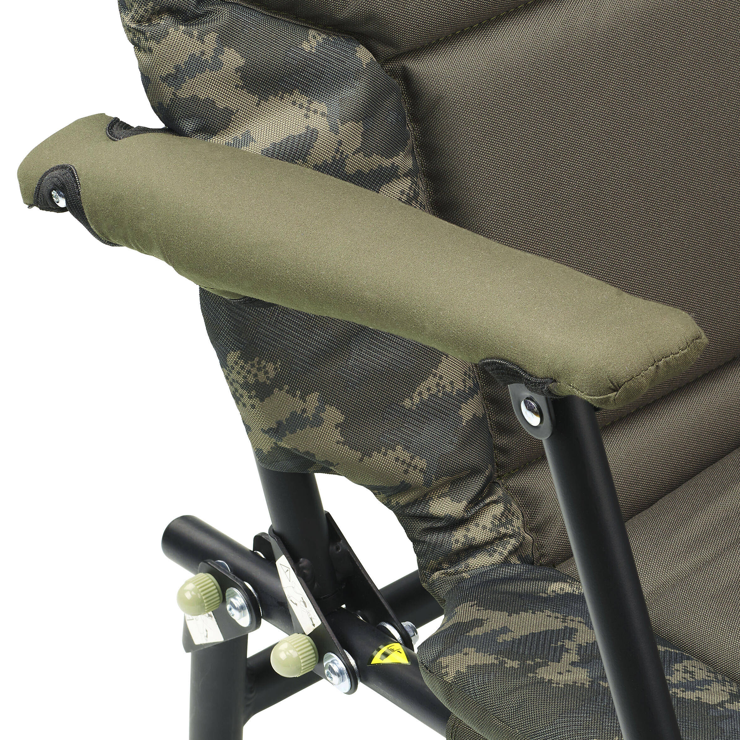 Carp Fishing Levelchair 900 Compact and Foldable Supports up to 110 Kg - Green -  2