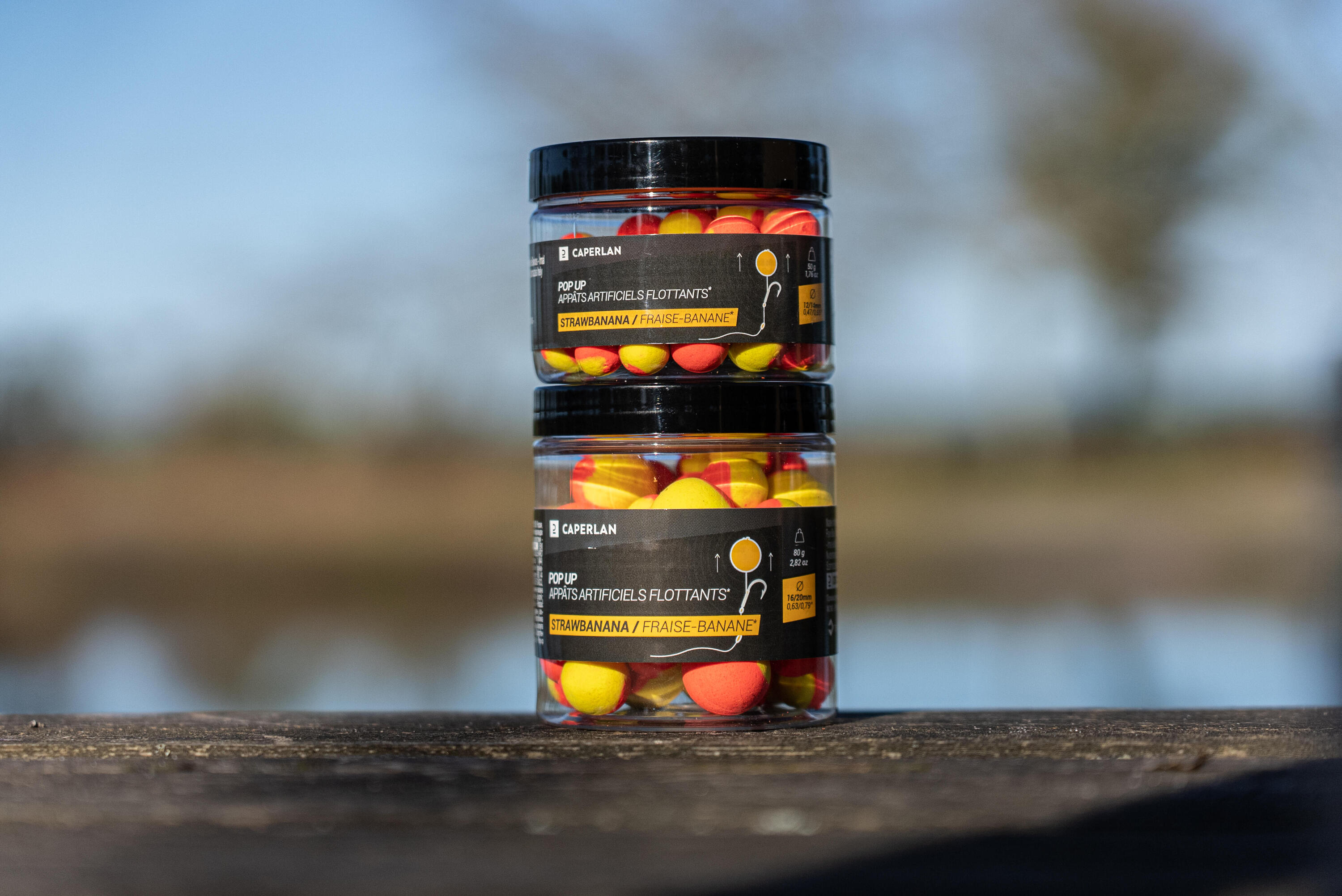 Boiles galleggianti carp fishing POP-UPS strawbanana 16-20 mm 4/8