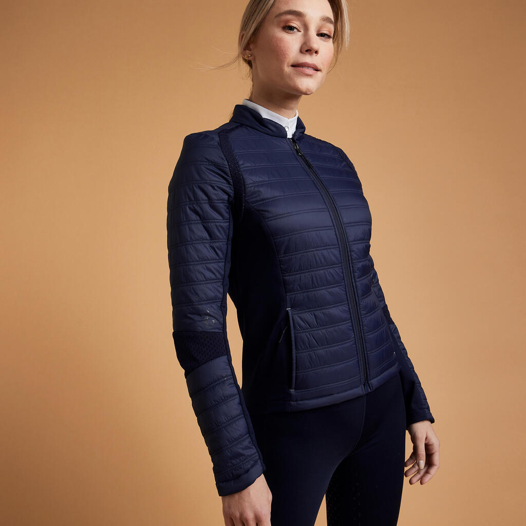 Reitjacke 900 Damen blau