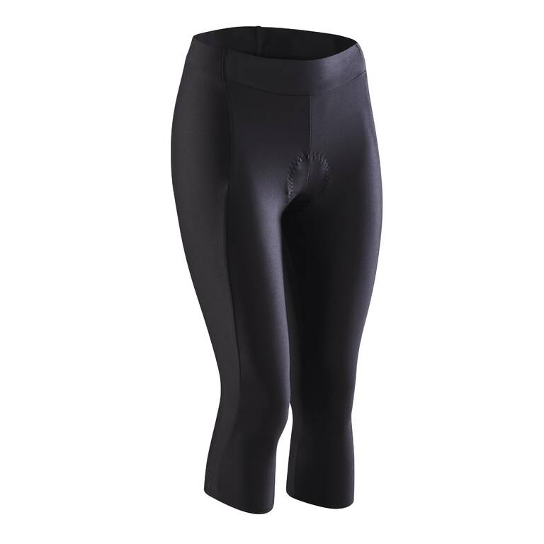 Women's Cycling 3/4 Tights 100 - Black